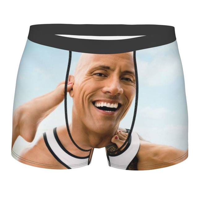 Male Cool The Rock Dwayne Meme Underwear American Actor Johnson Boxer  Briefs Stretch Shorts Panties Underpants - Boxers - AliExpress