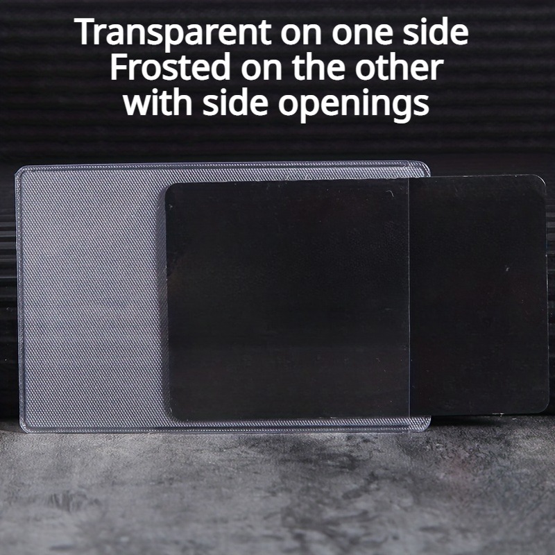 Schutzhülle für medizinische Karte, soziale Sicherheitskarte, Kreditkarte, kratzfest, schmutzabweisend, transparent, mattiert, Kartenhülle – Detail 7