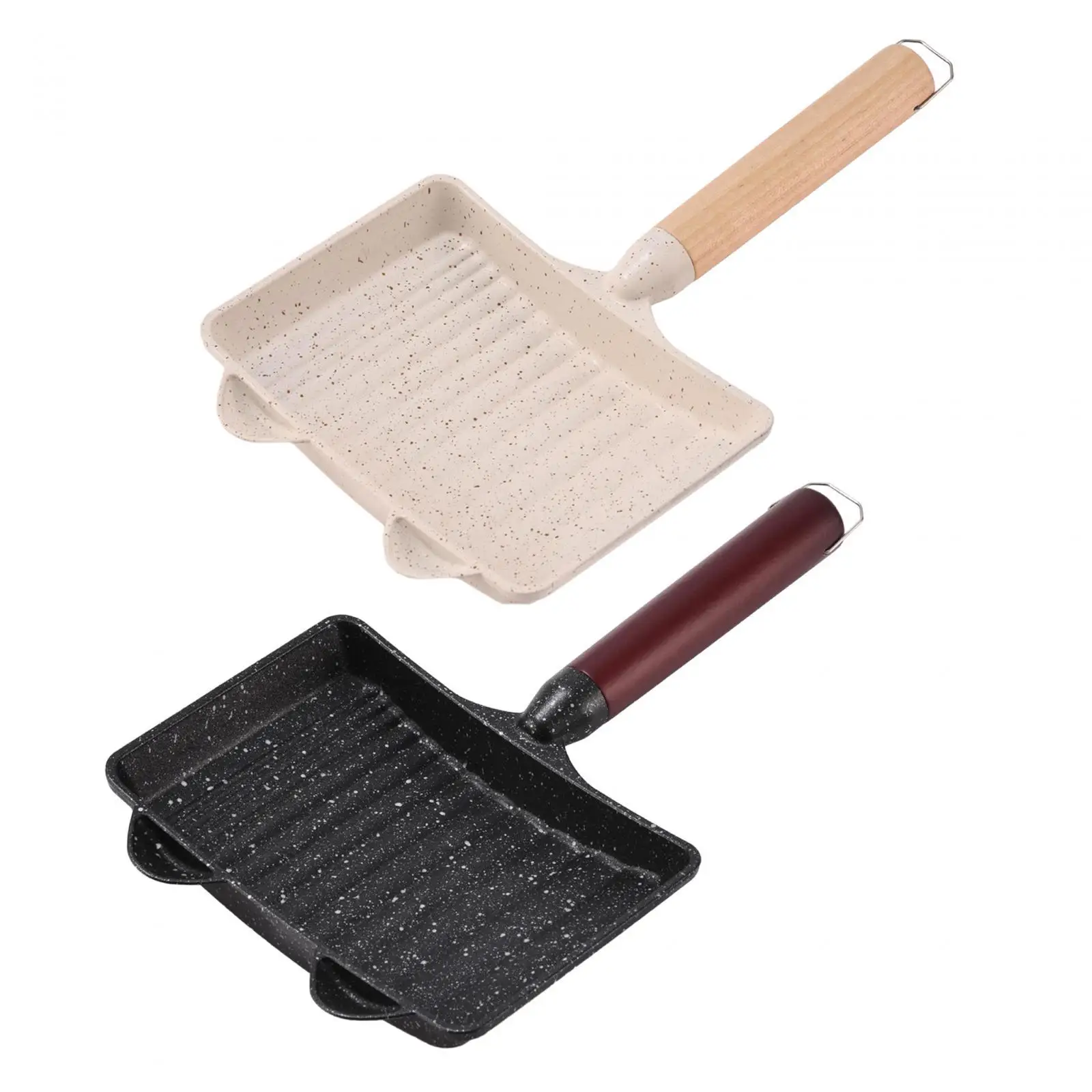 Frying Pan Portable Cooking Supplies Nonstick Pancakes Pans Kitchen Utensils for Camping Party Picnic Household Restaurant