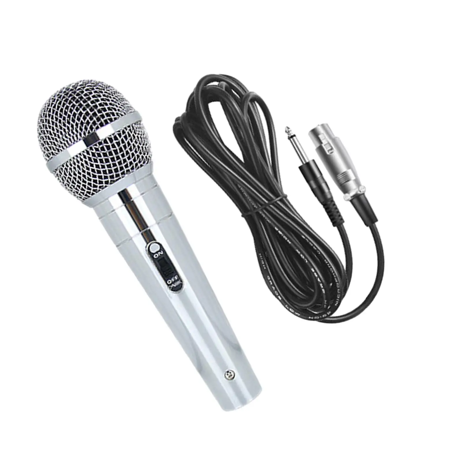 Karaoke Microphone High Performance with 3M Cable Wired Handheld Mic Handheld Microphone for Performance Stage Speaker Party DJ