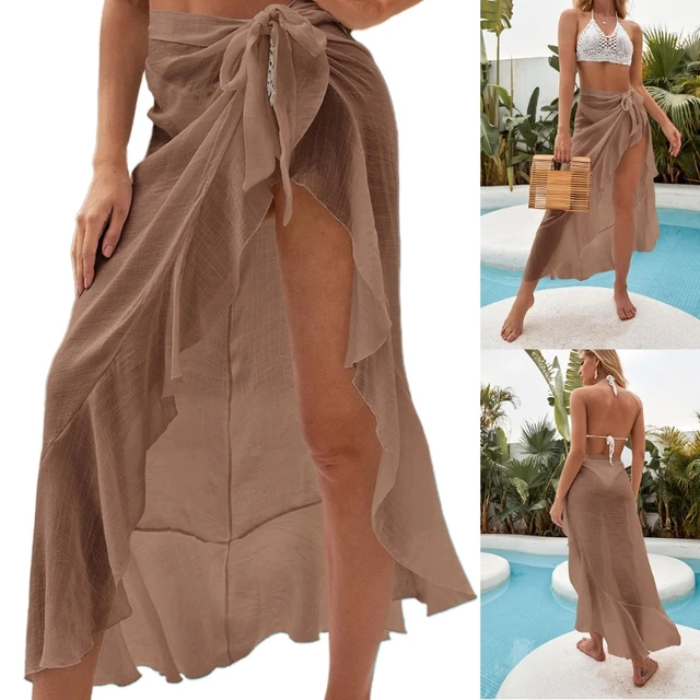 Wrap Dress Sexy Scarf Beach Skirt Bathing Suit Bottom Swimsuit Coverup  Sarong