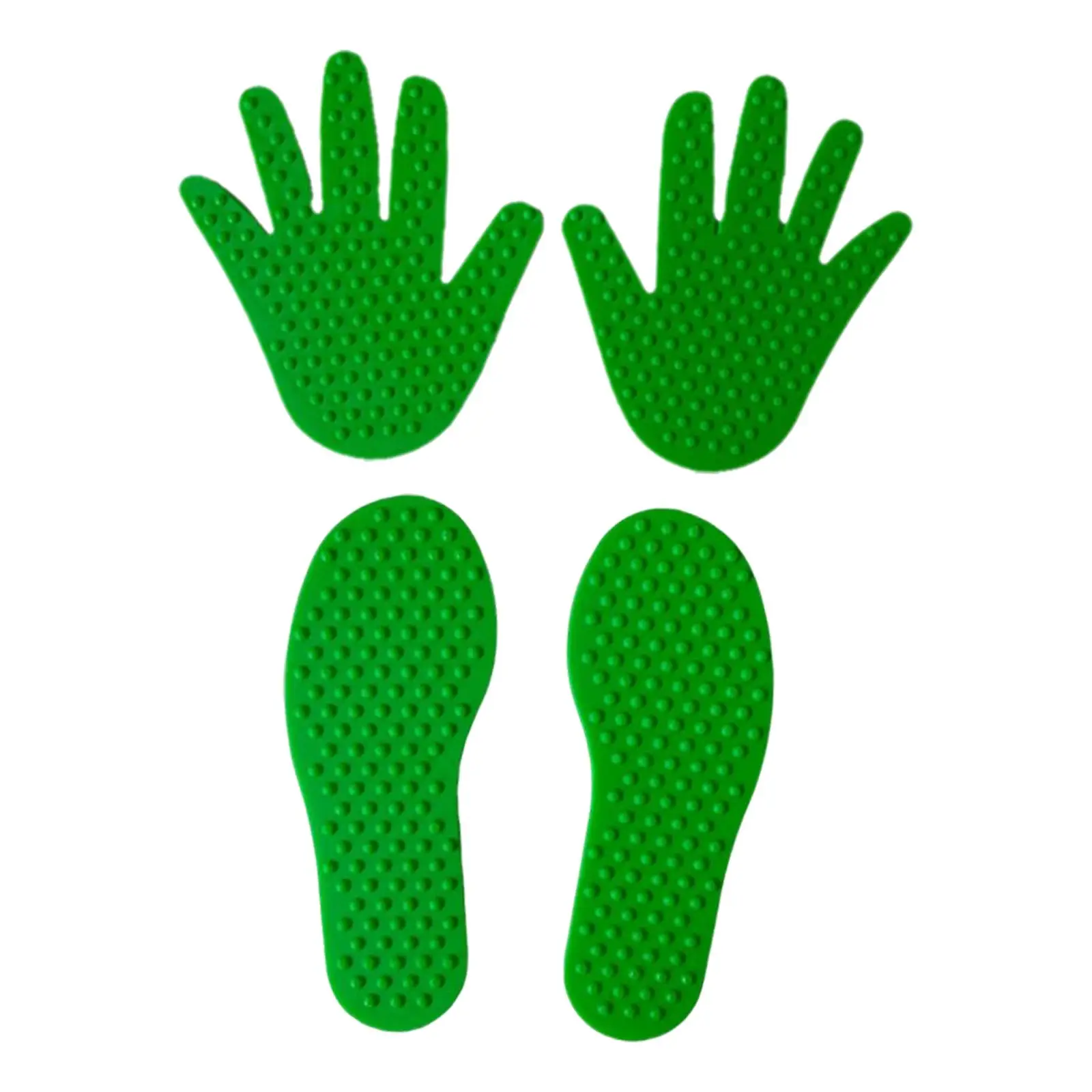 4Pcs Educational Footprint Handprint Toys kids hand Sensory Toys Carpet Makers for Office Indoor Yoga Decoration Floor