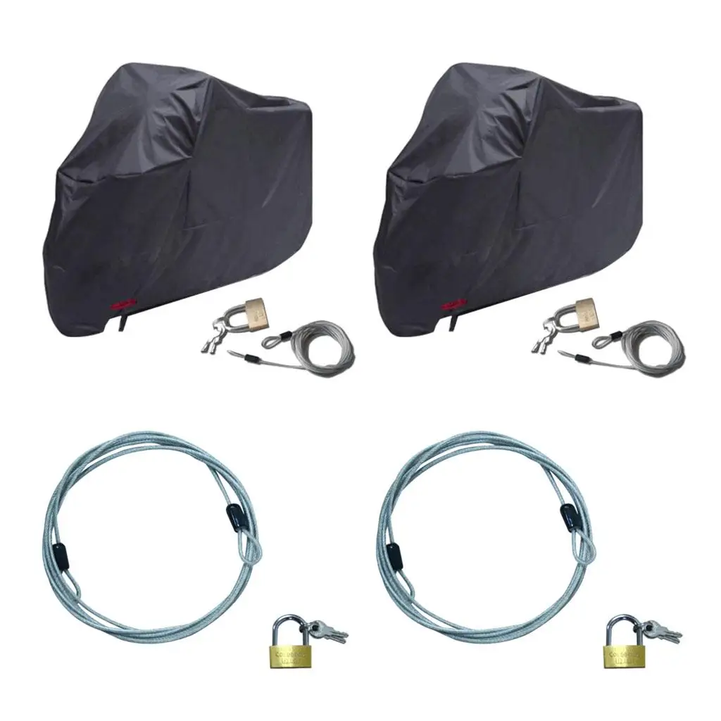 2 Set 70cm Motocycle Cover Premium Security for Bike