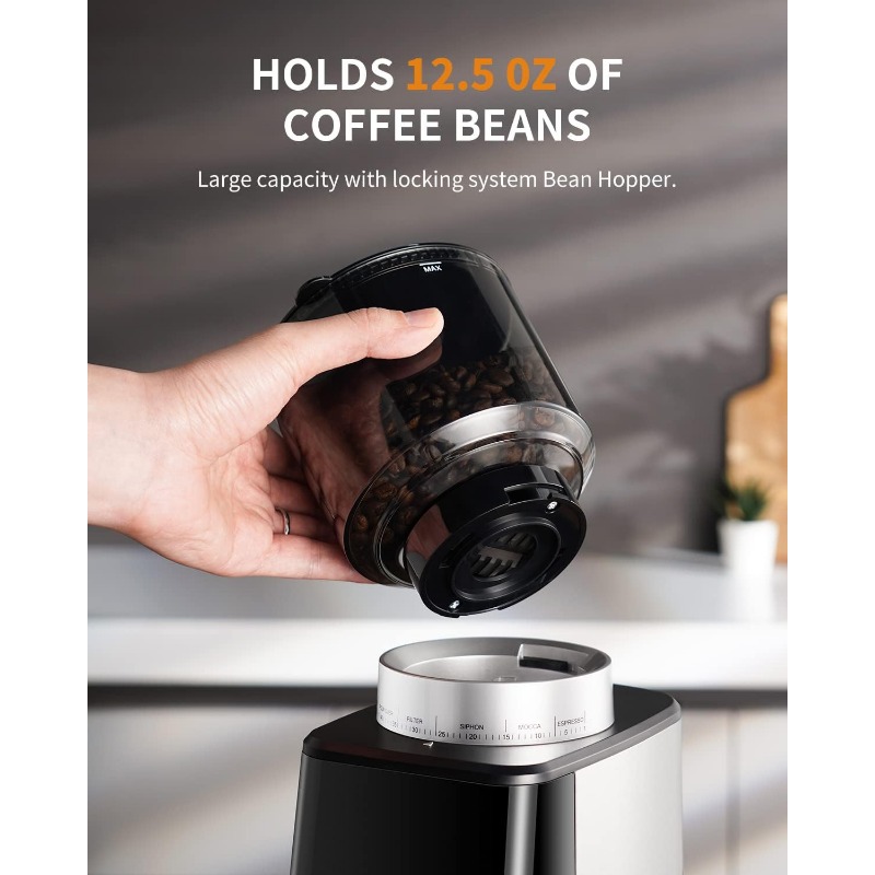 Title 15, SHARDOR Burr Coffee Grinder Electric for Espres...