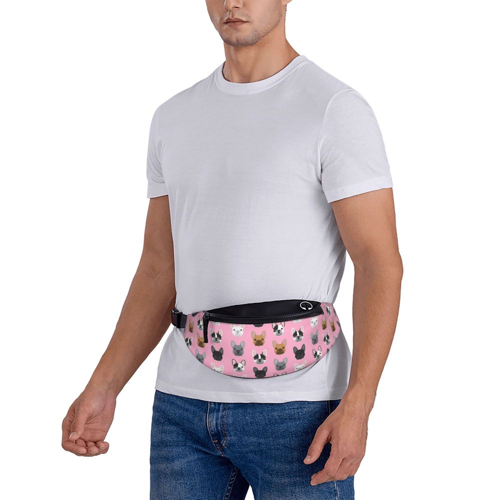 e mulheres, Cool Dog, Crossbody Waist Bag,