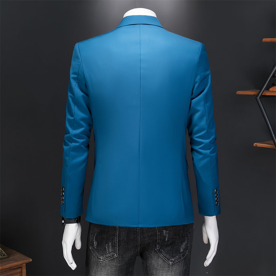 High Quality Business Slim Fit Single Buttons Suits Jacket Men Slim Fit Casual Fashion Wedding Groom Tuxedo Blazer Coats 6XL-M