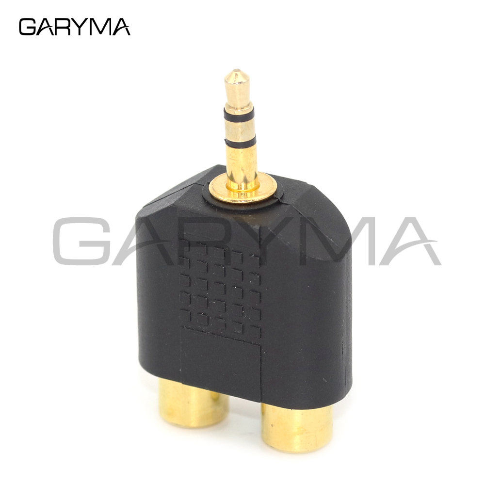1 Stück vergoldeter 3,5-mm-Stereo-Stecker auf Doppel-RCA-Buchse Adapter Y-Splitter RCA-Audio-Adapteranschluss – Detail 3