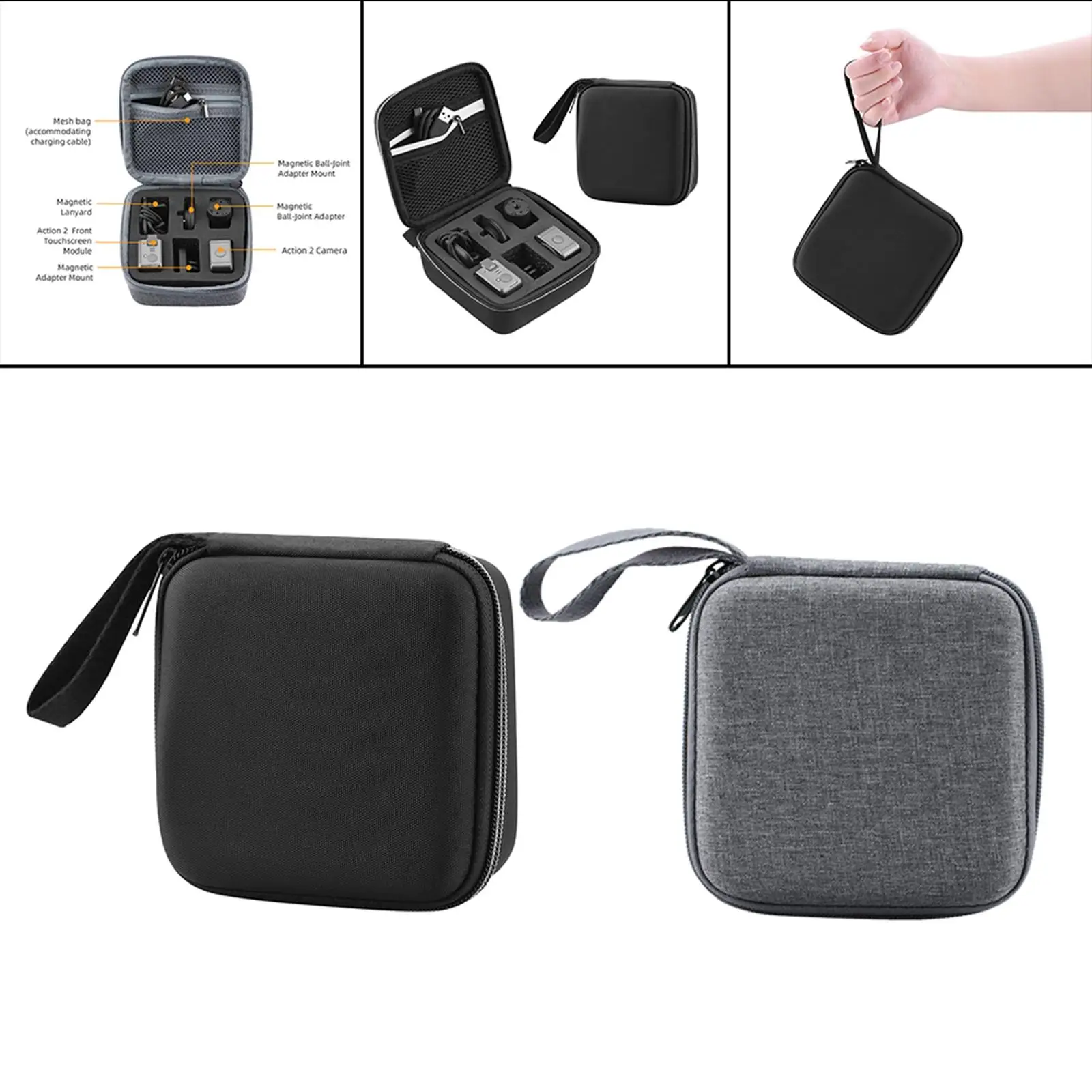 Storage Bag, Protective ,Portable Lanyard Travel Case Accessories Shock Absorber Handbag Carrying Case  2 Adapter Power Module