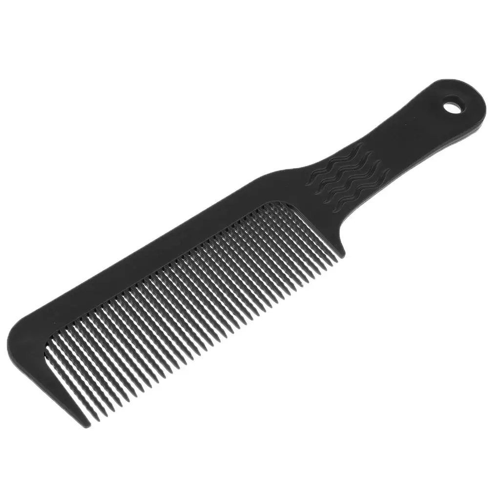 2 Top  Comb Finely Waved  Barber Hair Cut Styling Comb Black
