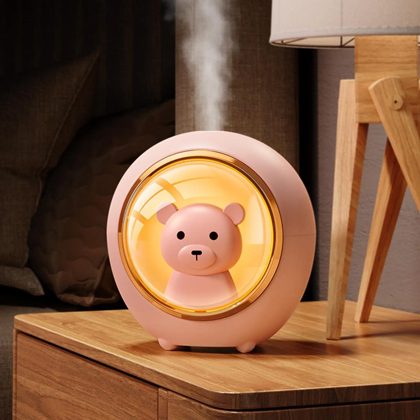 Cute Pet Humidifier with Two Modes, 200ml Water Tank, Low Noise, Waterless Air