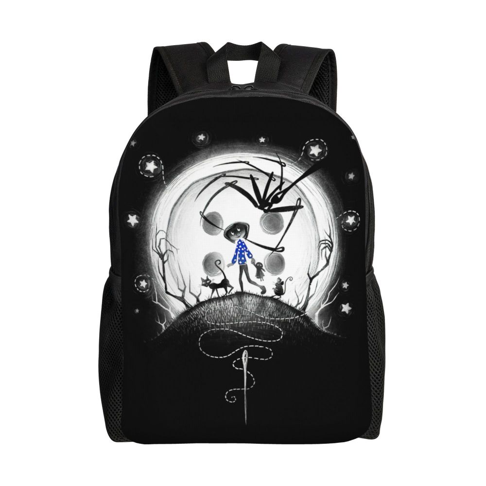 Halloween Horror Film Coraline Mochila, Moda Bookbag