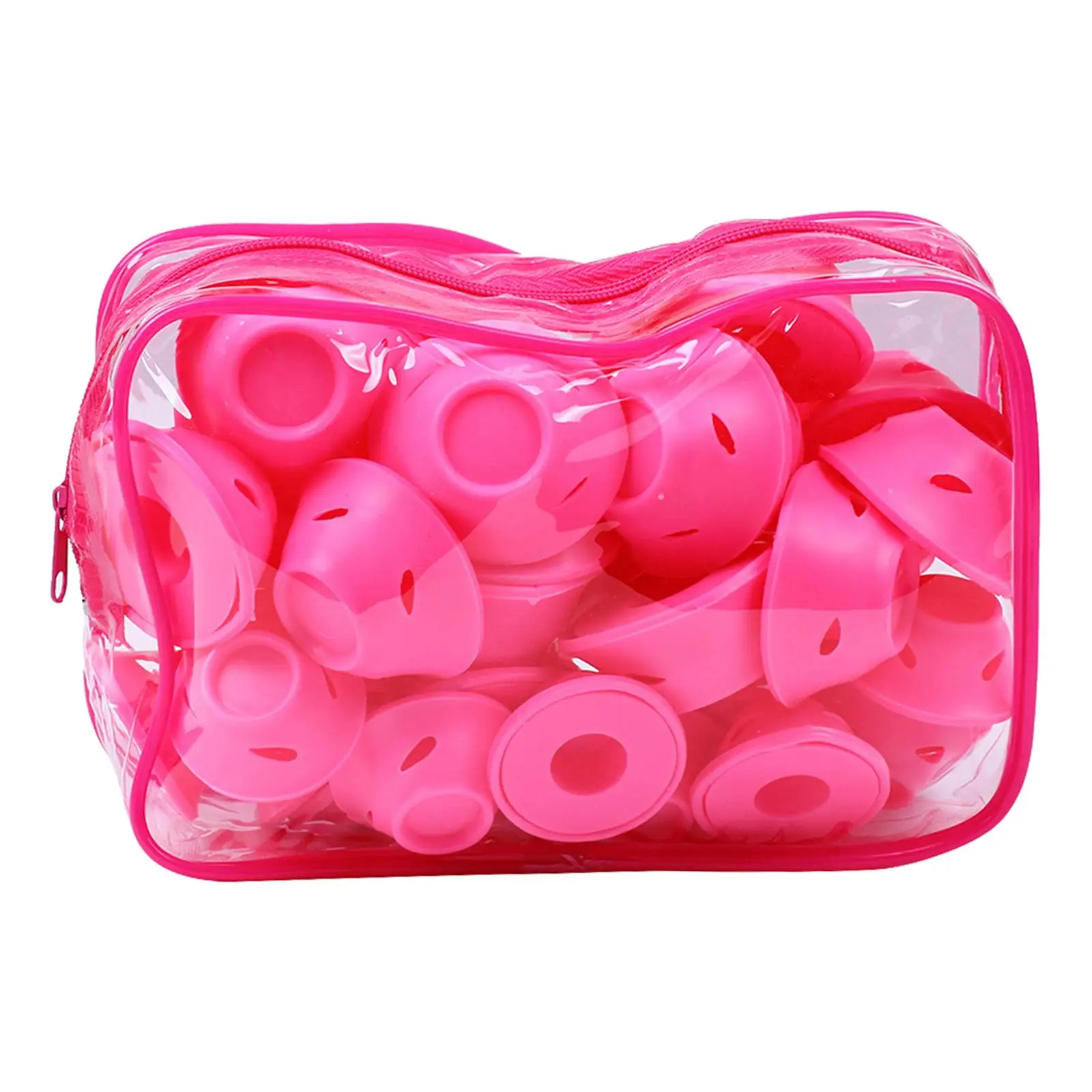 Set of 30 Hair Curler Non Heating  Shaped Silicone Removable Curls Tool