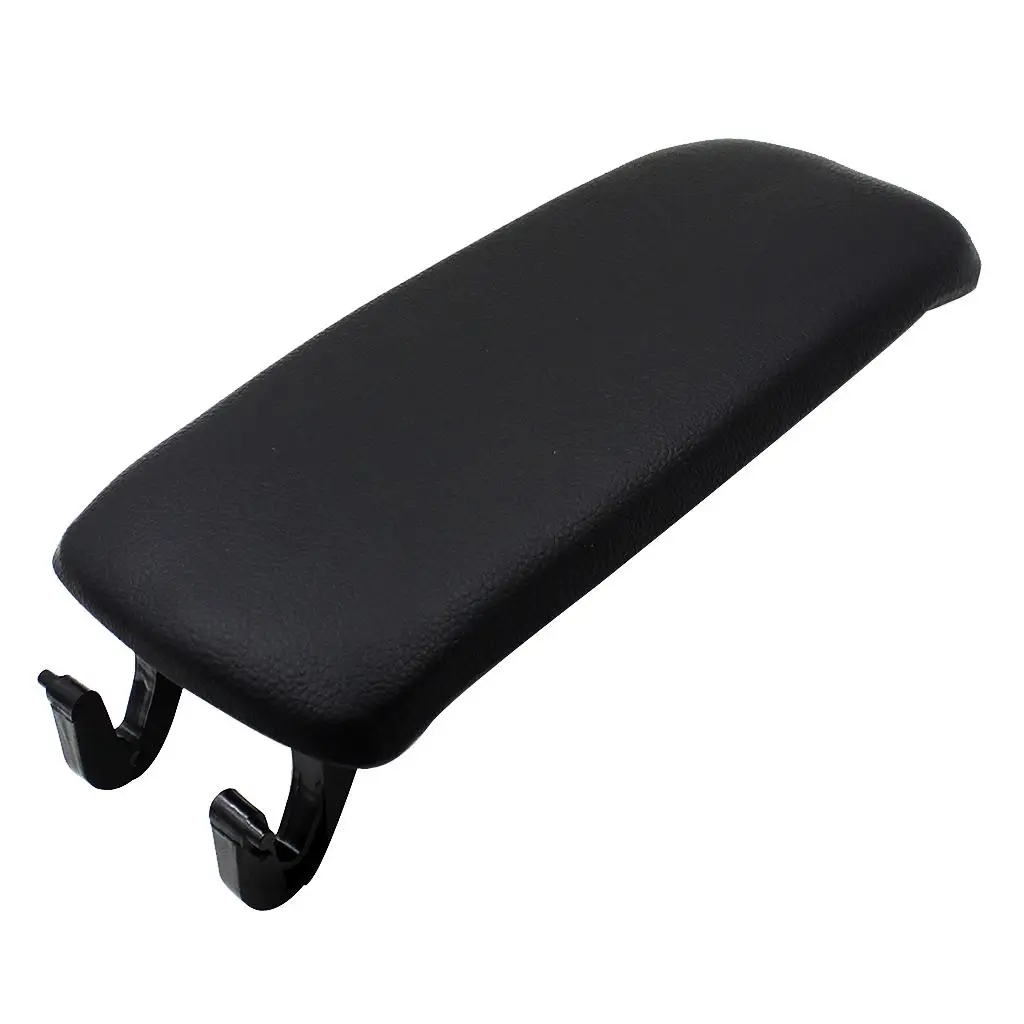Armrest Center Console Lid Protector Cover for Audi A4 B6 B7 2002-08 Black