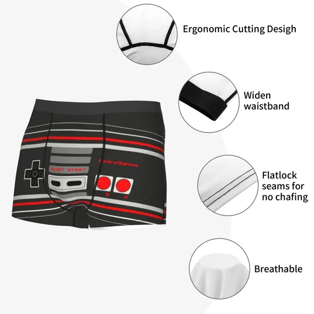 Vintage Red Radiation Nucleus Men's Underwear Boxer Shorts Panties Funny  Breathable Underpants for Male S-XXL - AliExpress