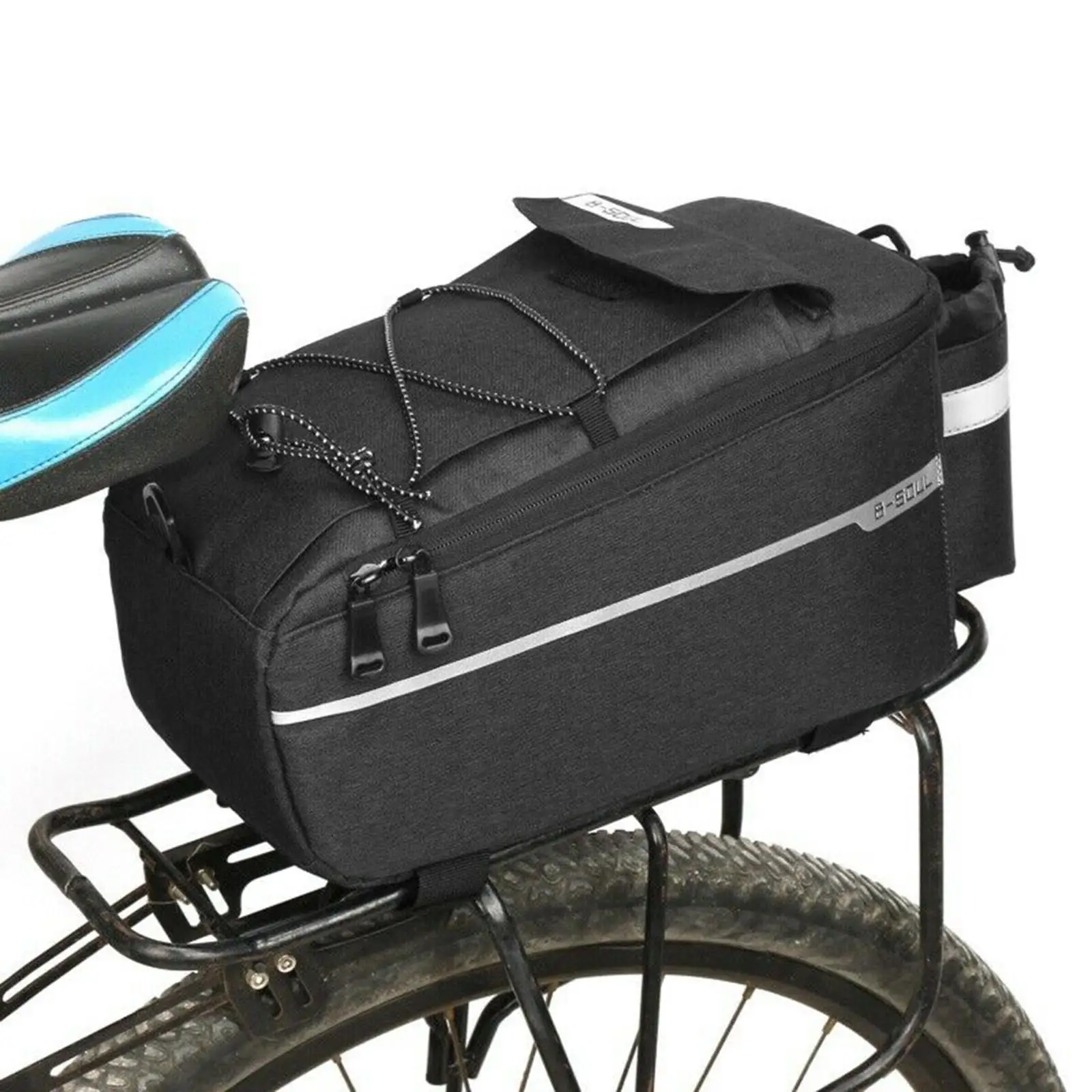 10L Cycle Rear Rack  Bag Large Capacity Bike Pannier Tail Seat Trunk Bag
