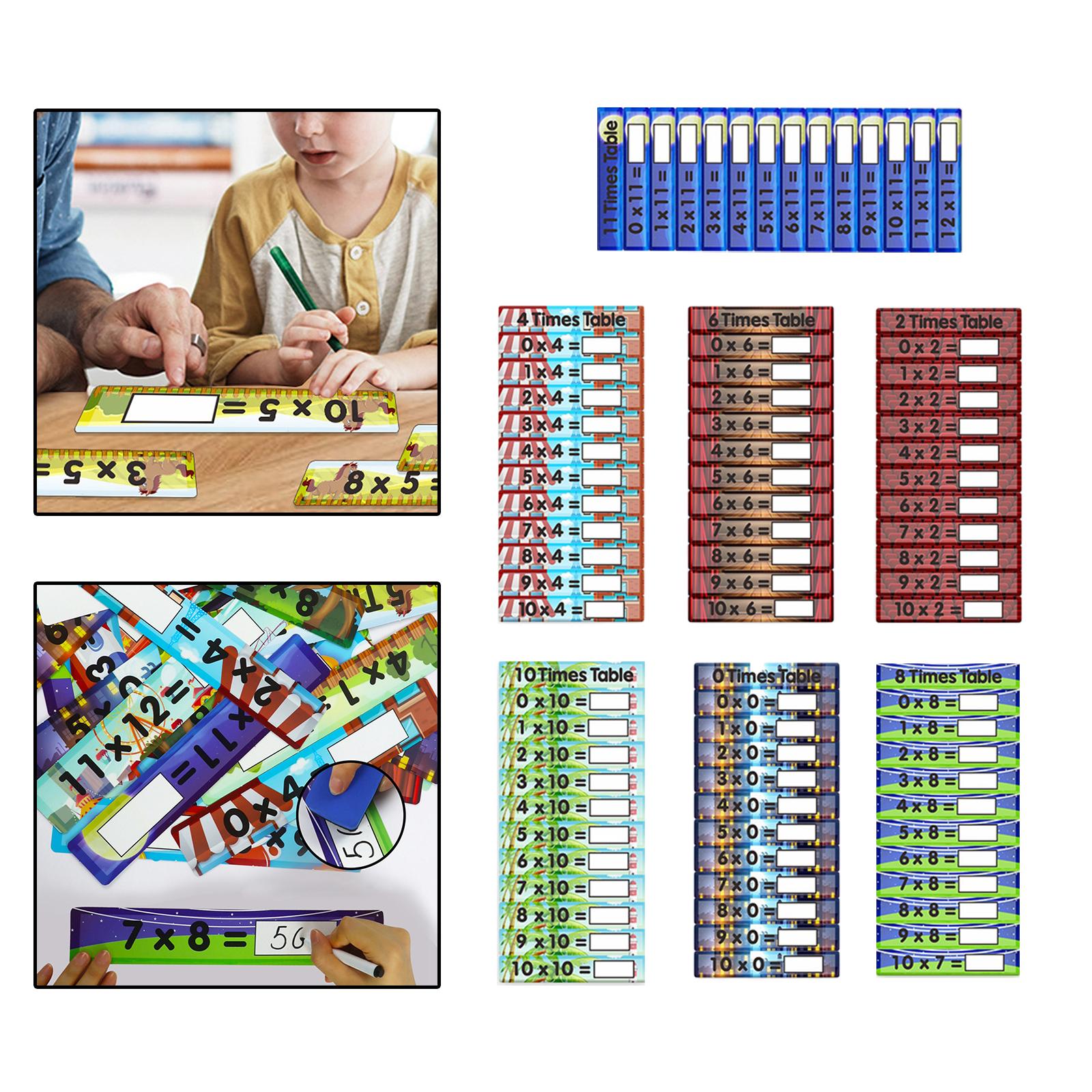 88x Multifunctional Multiply Card Erasable Early Education Toys for Holiday