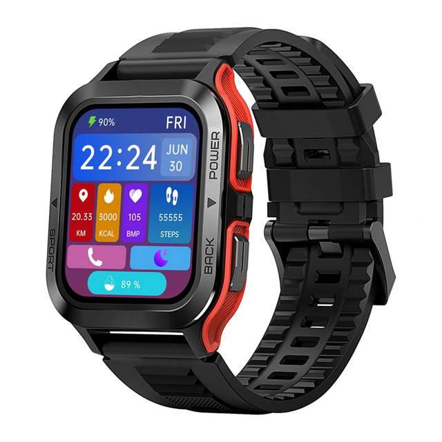 KOSPET TANK M2 Smart orologio da polso Bluetooth-compatible5. Orologio  elettronico con rilevamento della frequenza cardiaca VP60 impermeabile da 1.85  pollici 5ATM iP69K - AliExpress