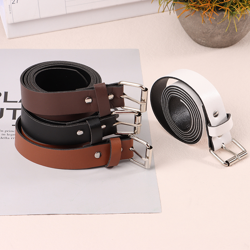 Title 2, 1Pc 100CM Leather Belt Fashion Waist Belts Meta...