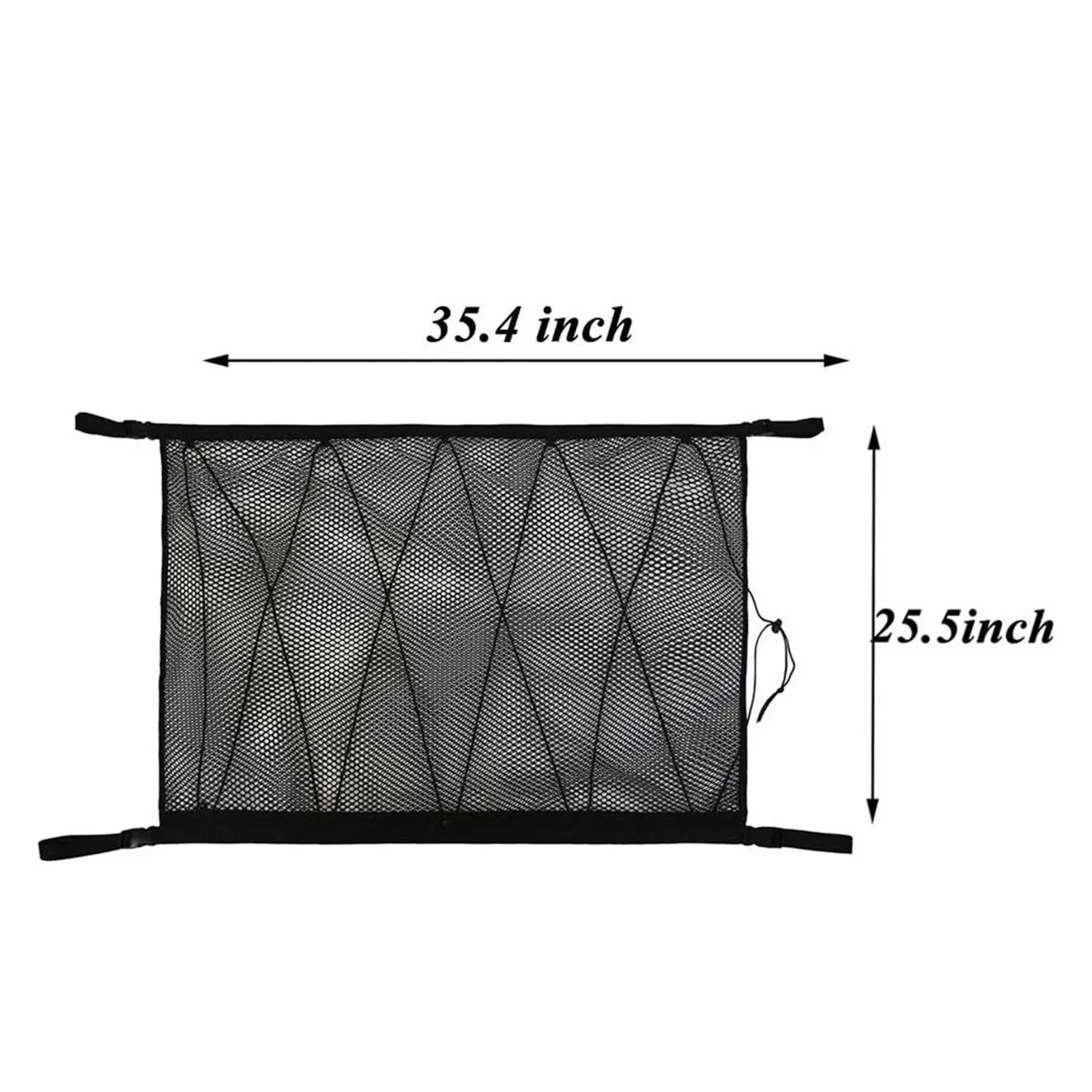 Truck Car Ceiling Cargo Pocket Adjustable with Zipper Cross Strap Roof Organizer for Sundries Towel Toy Camping Travel