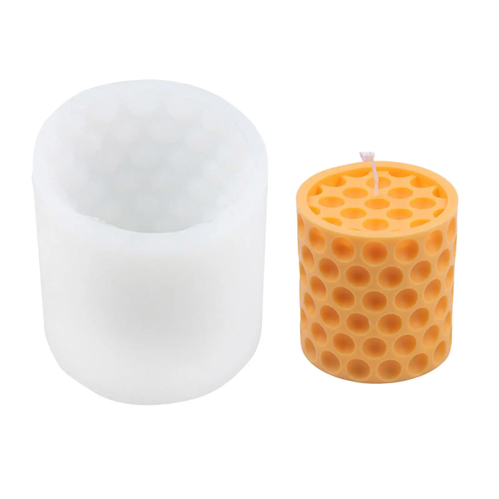 3D Candle Mold Silicone Homemade Candle Making Soap Mould Beehive Handcraft