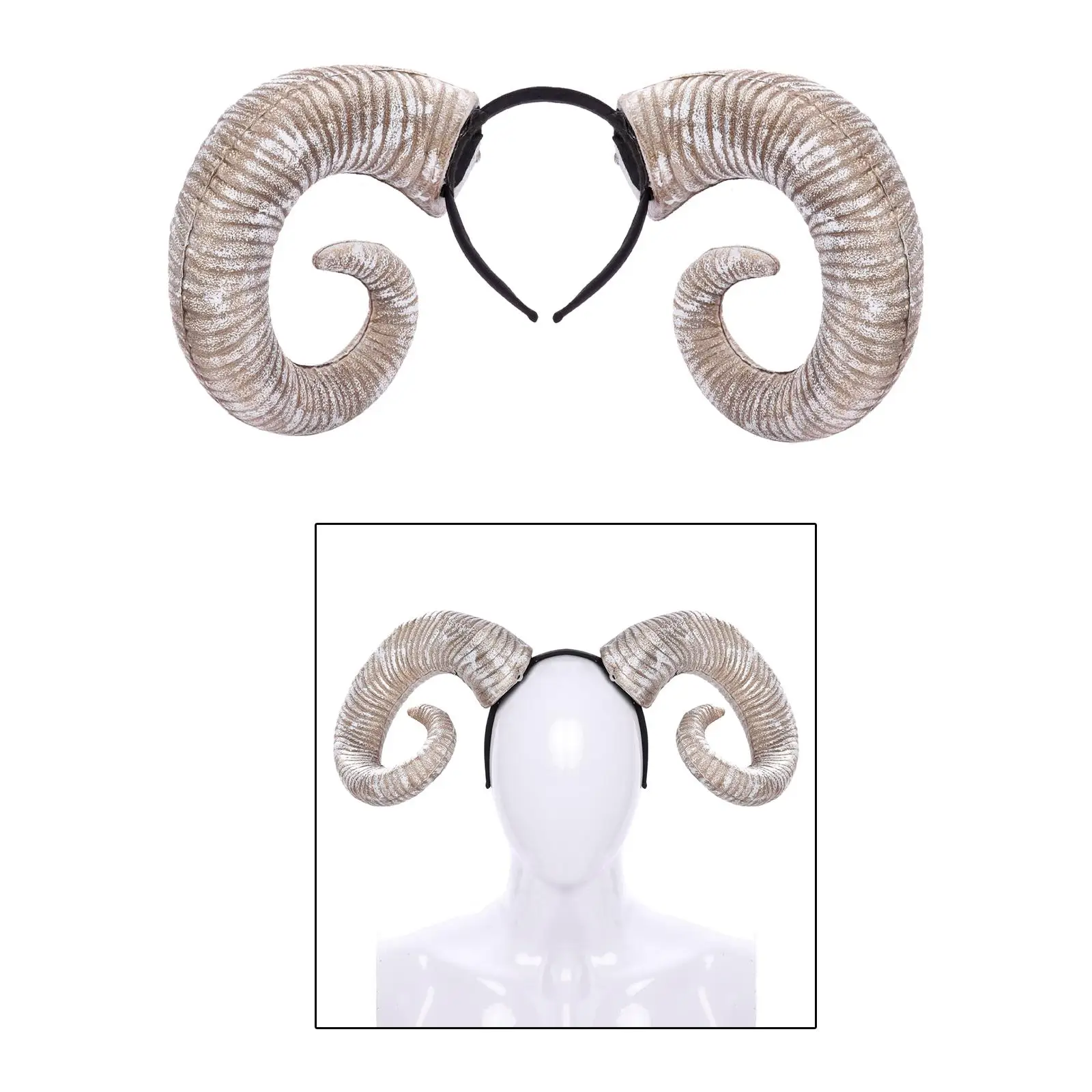 Devil Horns Hair Band Headband Headpiece for Stage Performance Christmas