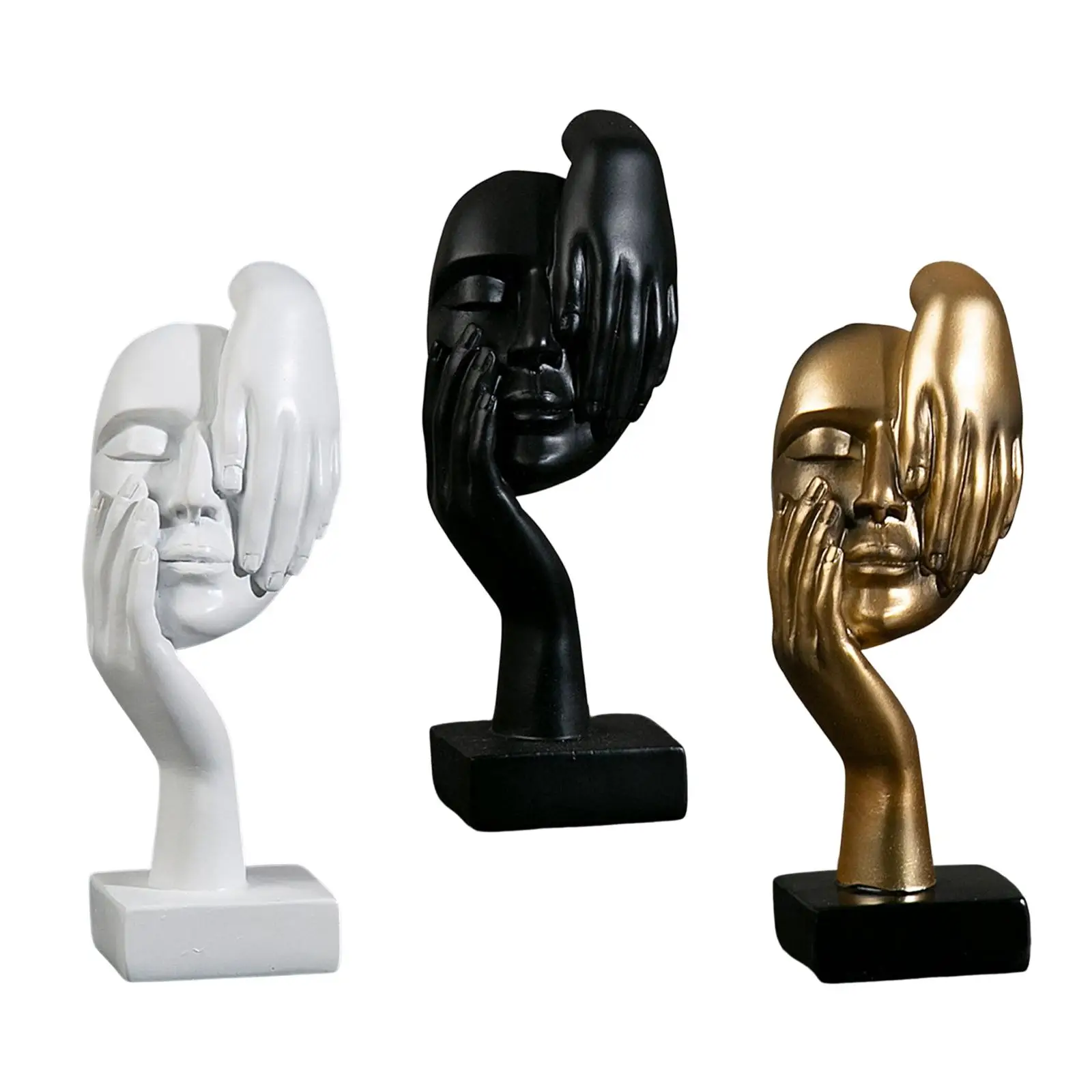 European Style Abstract Art Sculpture Decoration Figurines Ornament Resin Thinker Statue for Shelf Desktop Home Wedding Gift