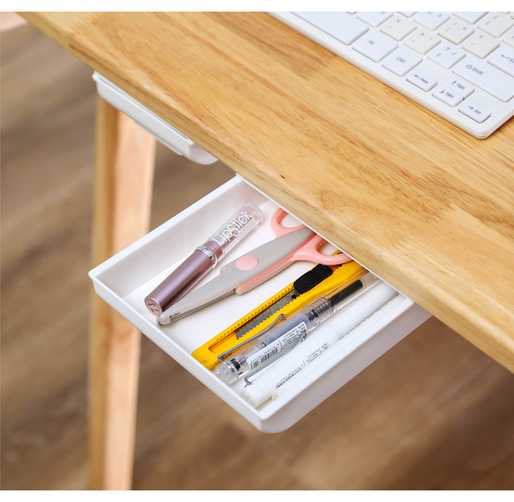 Title 2, Hidden Hanging Under Desk Storage Box Invisible...