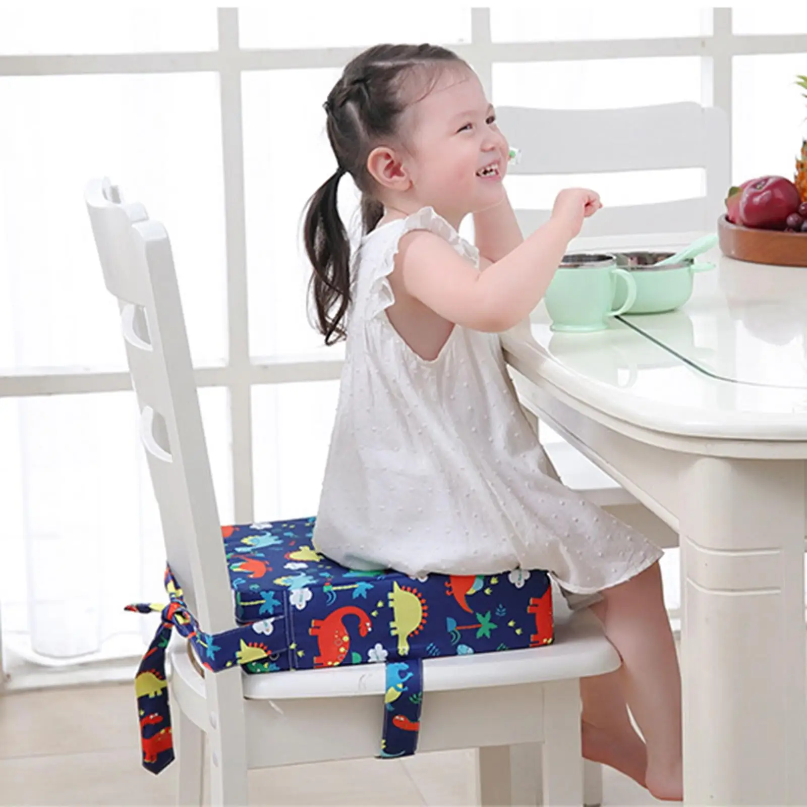 Portable Booster Seat for Dining Table Chair Increasing Cushion Child Chair Seat Chair Heightening Cushion for Boys Girls Kids