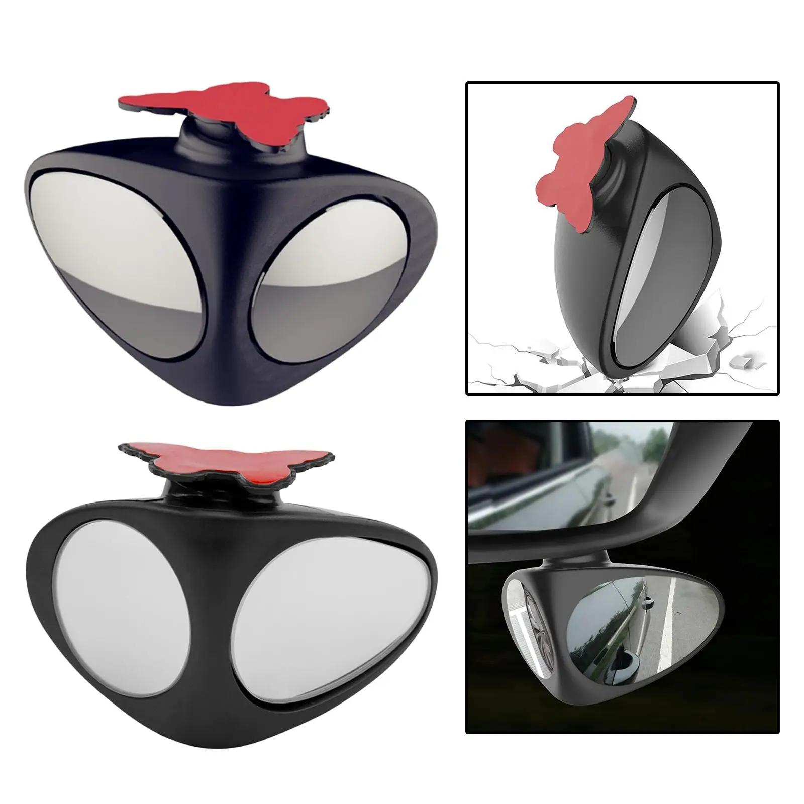 360 Degree Rotatable  Car   Convex Mirror Automibile Exterior Rear View Parking Mirror 