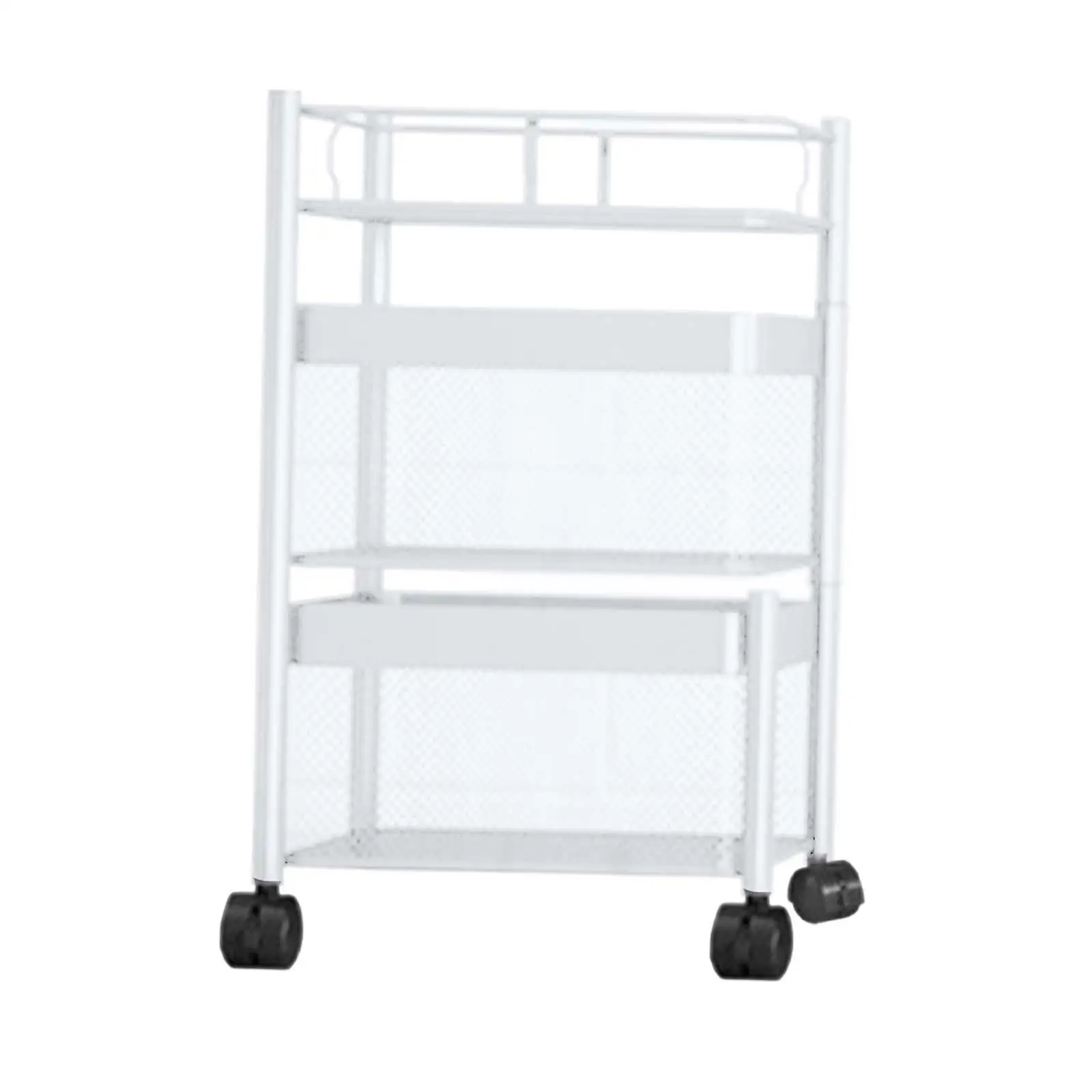 Heavy Duty Kitchen Shelf with Wheels, Shelves Cart ,Storage Trolley, for Household Bathroom