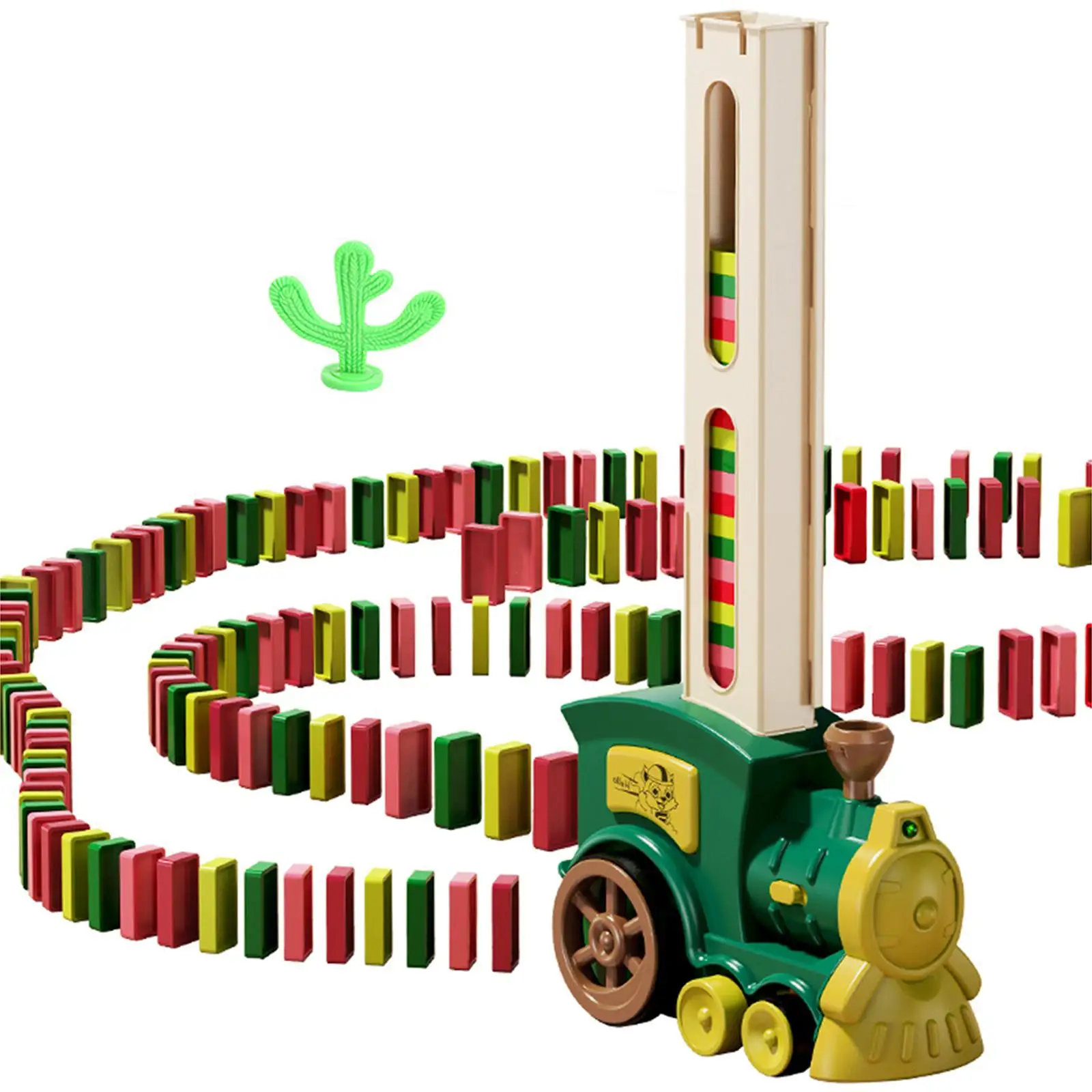 Electric Train Toys Automatic Laying Train Toys Colorful Blocks for Kids