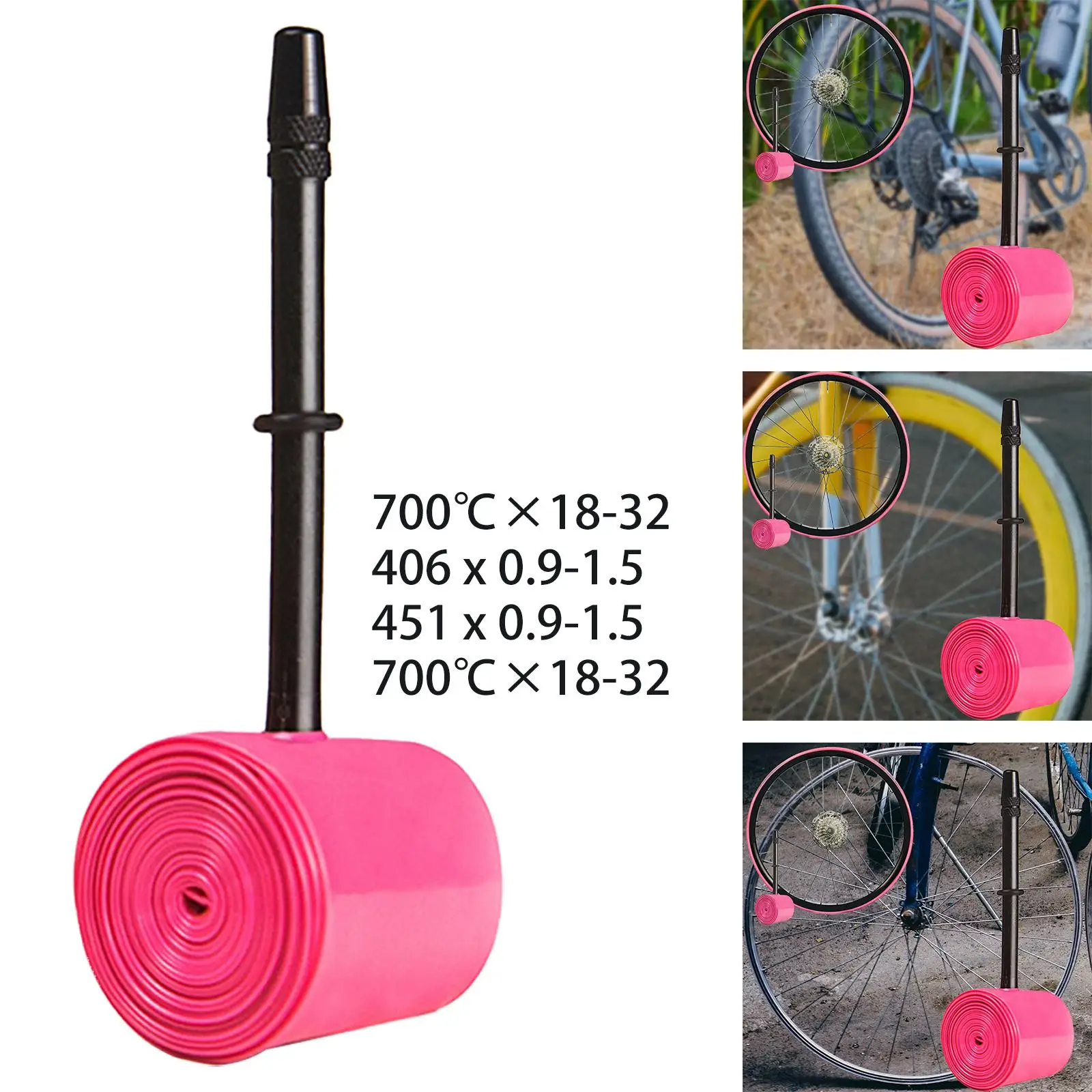 700 x 18 23 25 28 30 32C Bicycle Inner Tube Sv Valve 65mm Replacement Accessories Bike Tubes for Bicycle Liner Tire Accessories