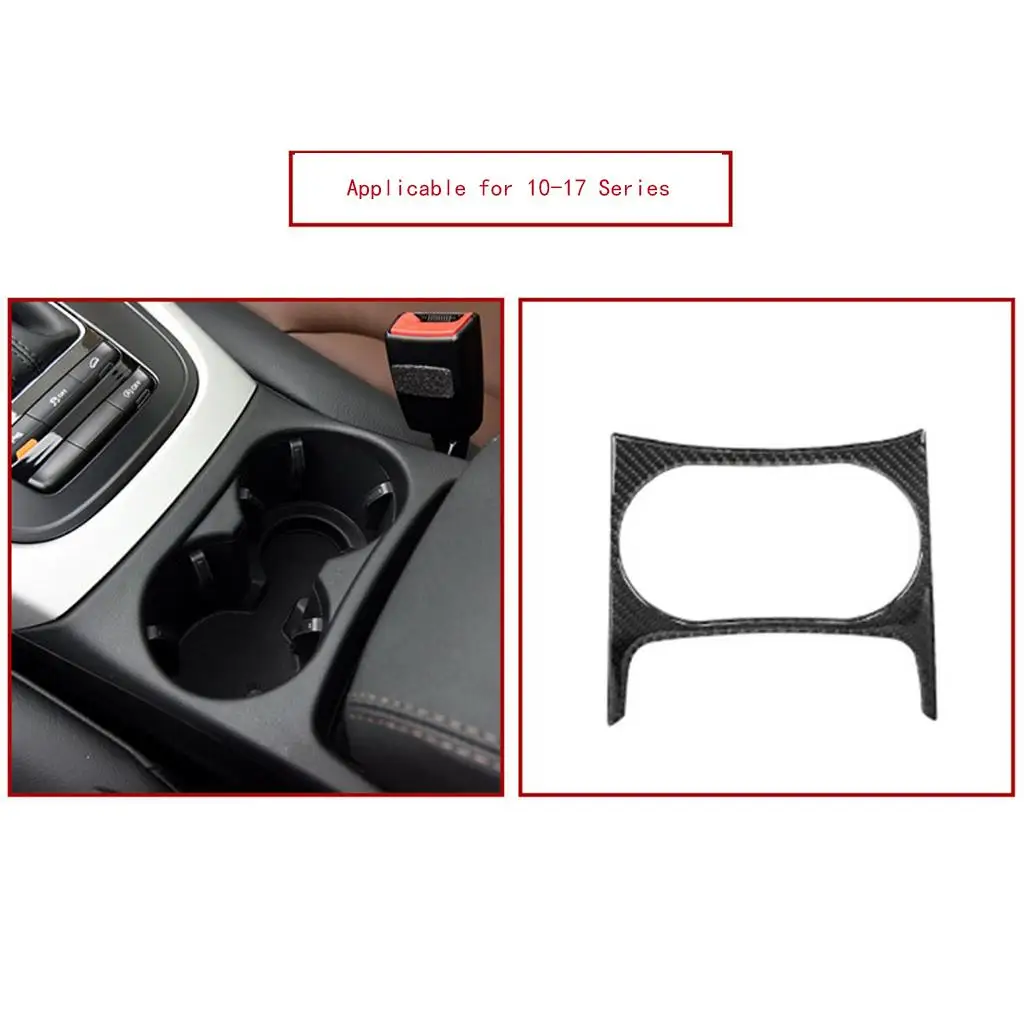 Interior Front & Rear Water Cup Holder  Cover for Q5 10-17(Black)