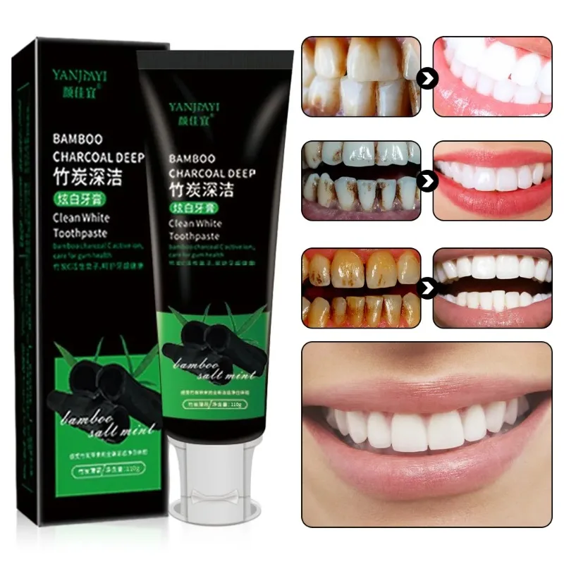 Best of 100g Bamboo Charcoal Black Toothpaste Deep Clean Mint Flavor Teeth Whitening Bad Breath Stains Care Beauty Health Maquiagem Reviews & Tips