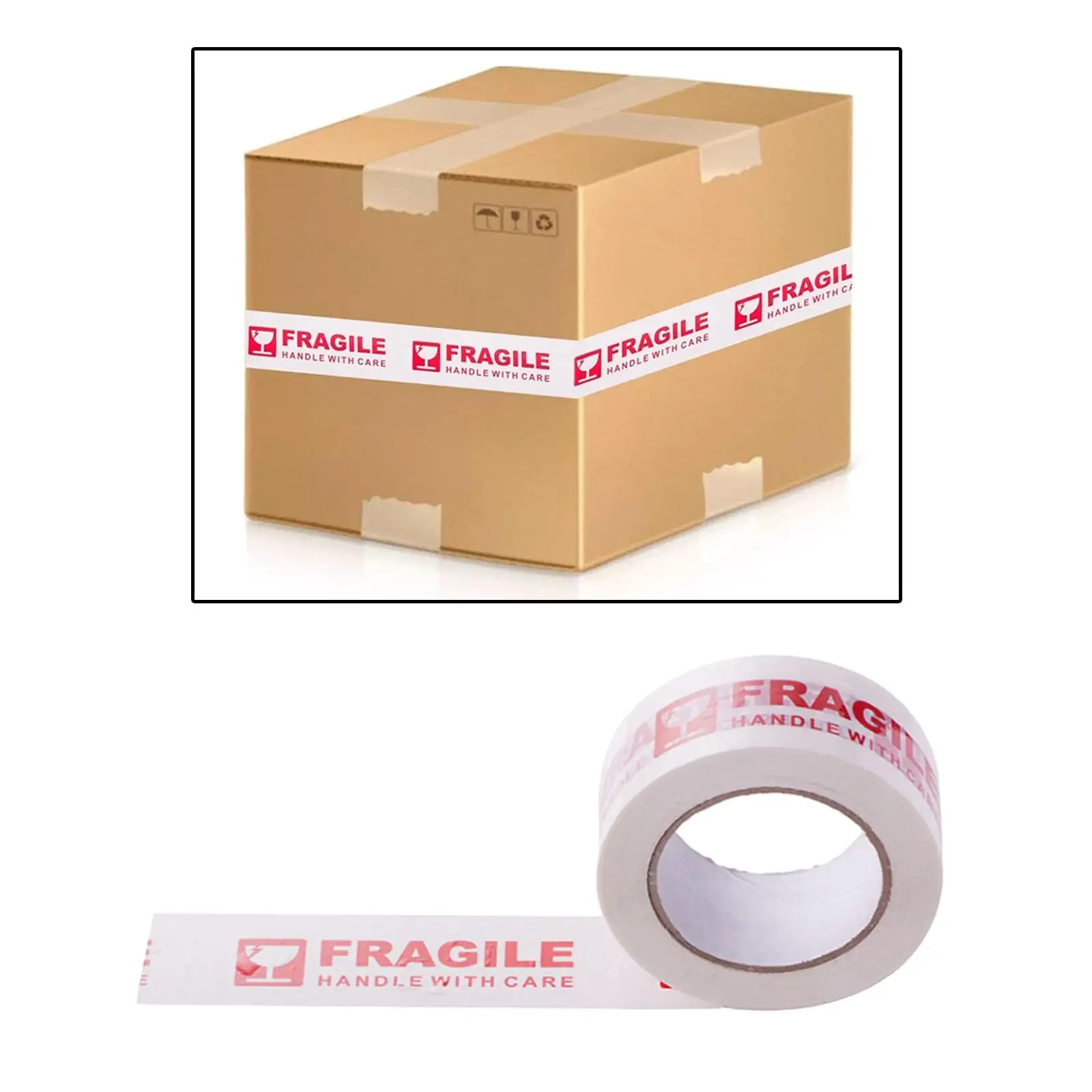 Fragile Handle with Care Packing Tape Strong Adhesive 50mm X 66M for Sealing