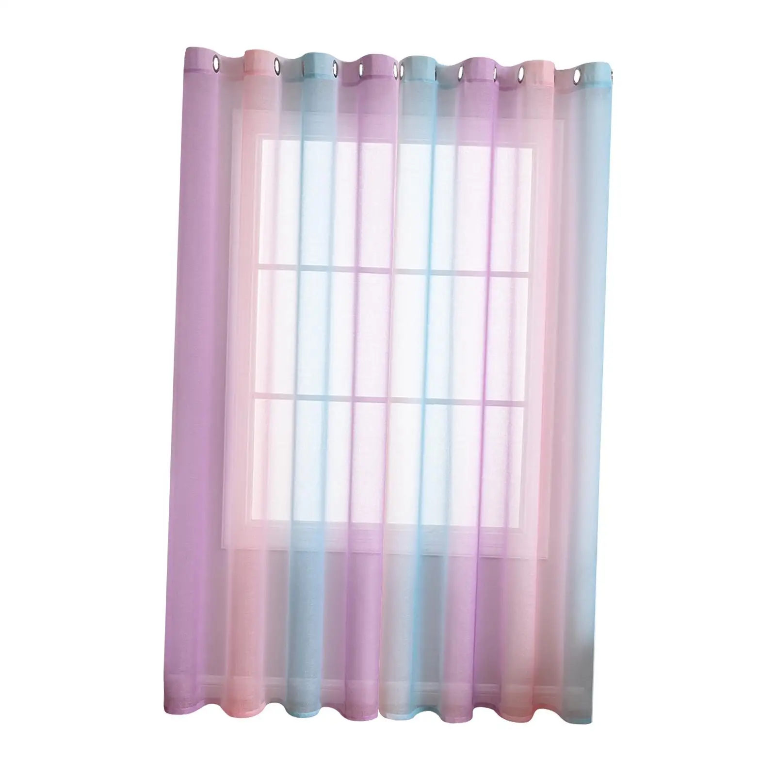 Window Tulle Curtain Farmhouse Decor Transparent Voile Curtain for Farmhouse Bedroom Sliding Glass Door Kitchen Room