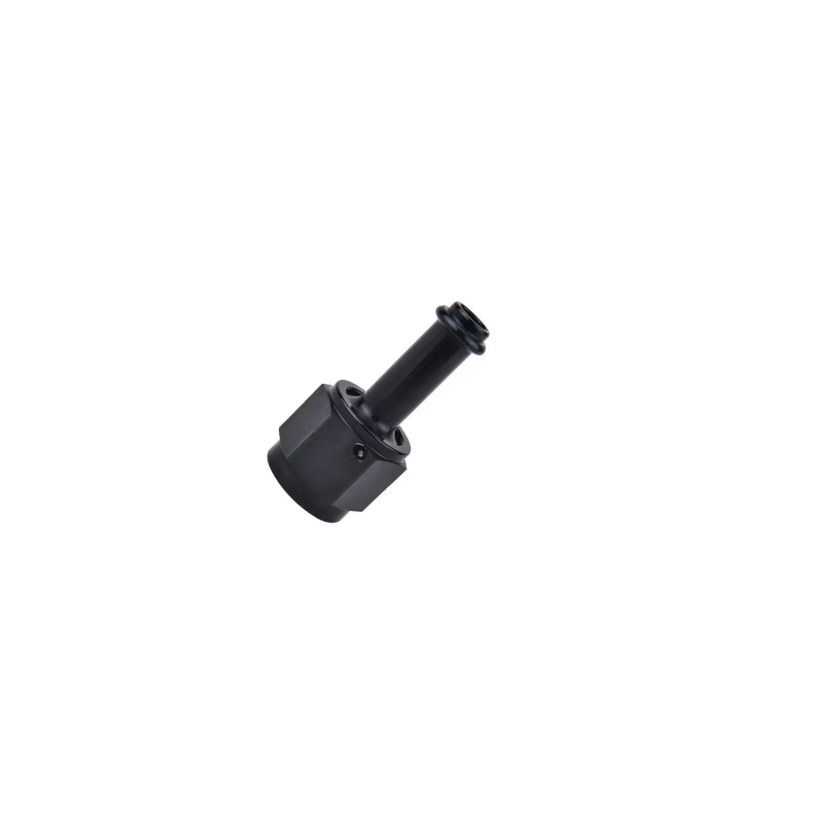 6AN Female Barb Fitting Adapter Black High Performance Component Straight