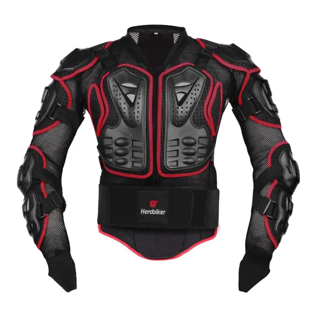 Motorcycle Jacket Men Full Body Motorbike Armor Protection Jacket Motocross Racing Moto Jacket Riding Protectors 4XL-5XL