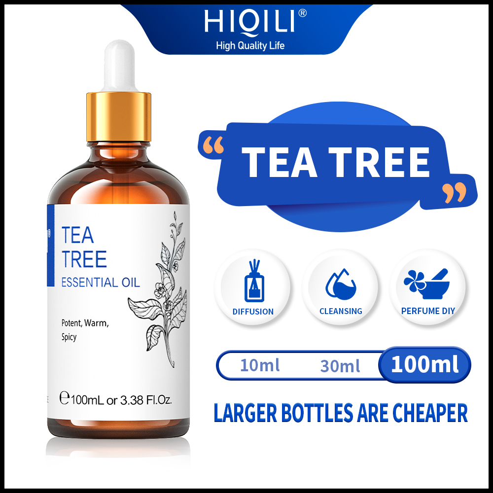 Best of HIQILI 100ML Tea Tree Essential Oils For Diffuser Humidifier Aromatherapy Massage Aromatic Oil For Candles Making Soap Hair Care Reviews & Tips