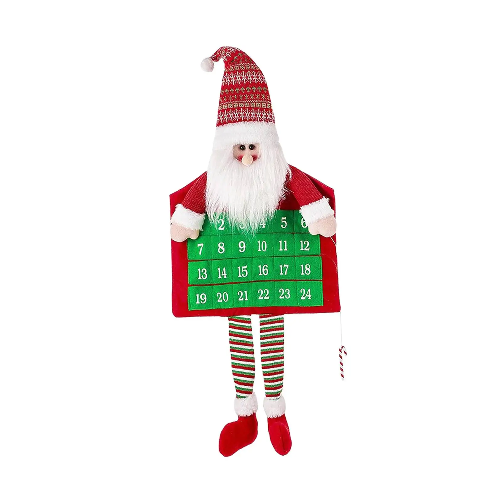 Advent Calendar 2023 Props Lovely 24 Days Christmas Advent Hanging Calendar for Holiday Fireplace Party Office Decoration