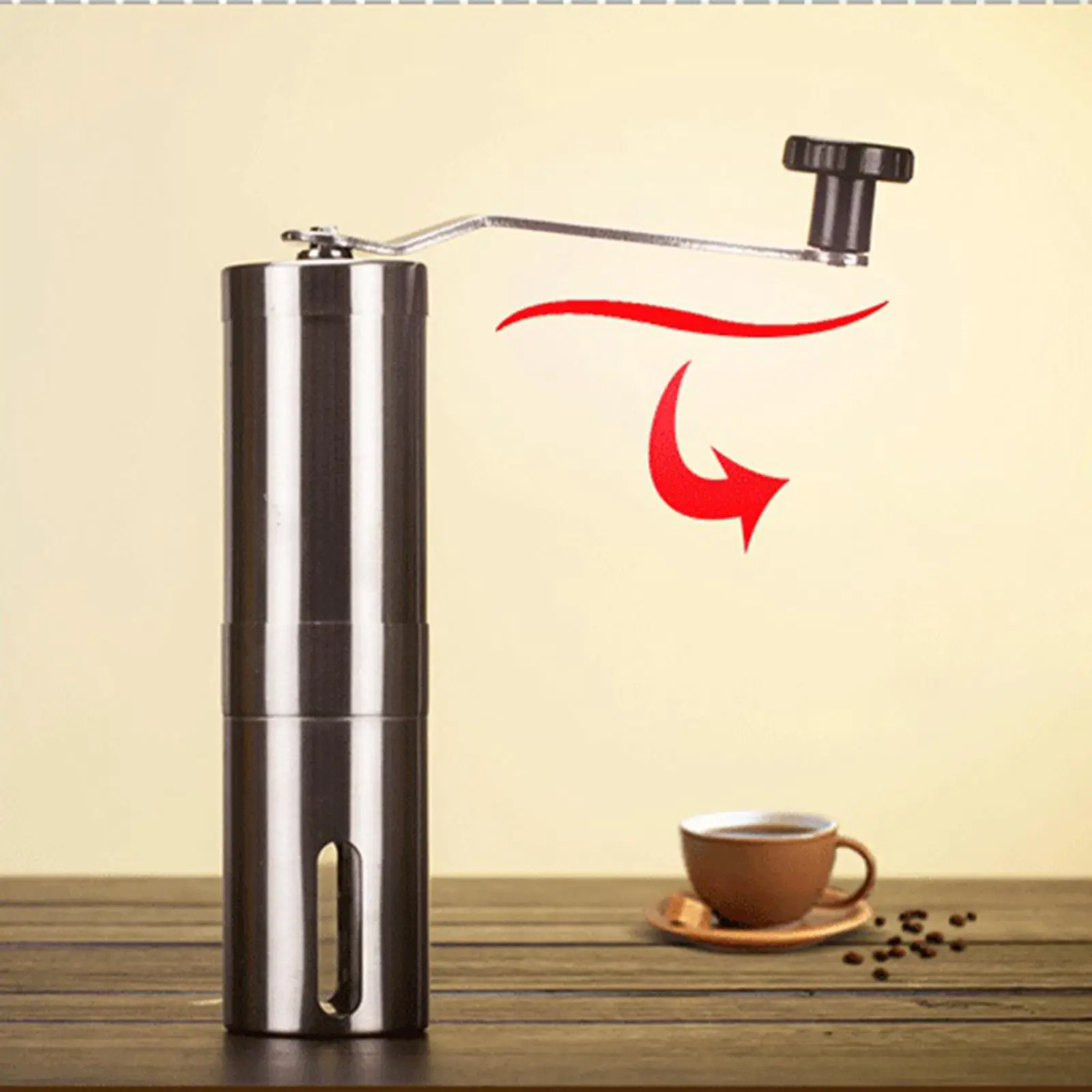 Manual Coffee Grinder, Hand Grinder Coffee Bean Grinder for Travel Picnic Office