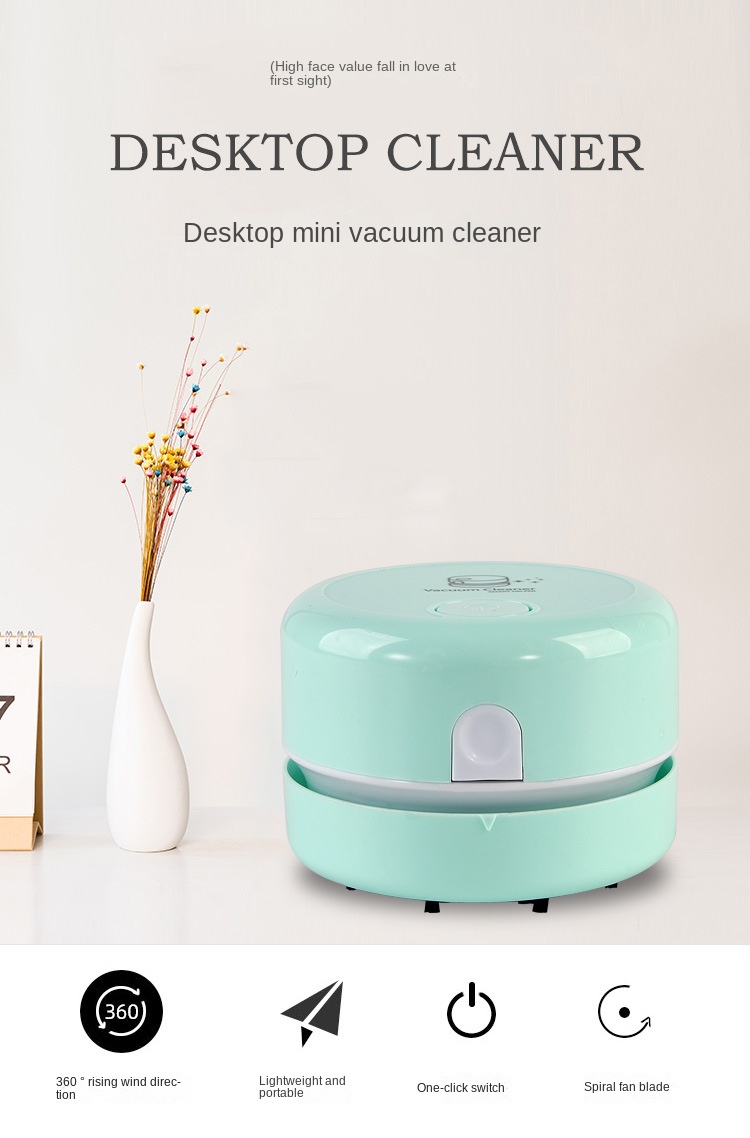 Title 1, Mini Desktop Vacuum Cleaner Silent Cleaner Offi...