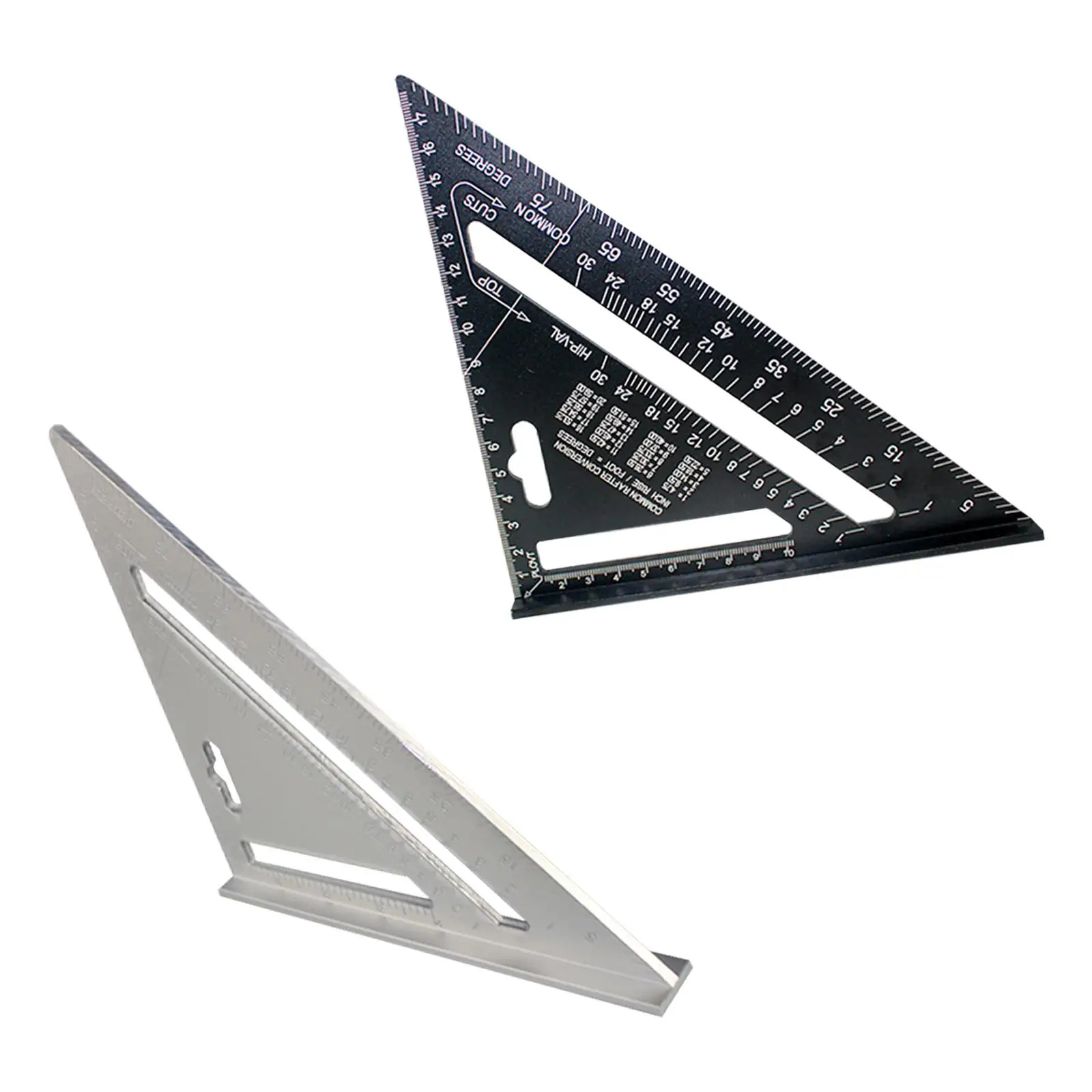 Aluminum Alloy Metric Triangle Angle Ruler Squares for Woodworking Square Angle Protractor Measuring Tools