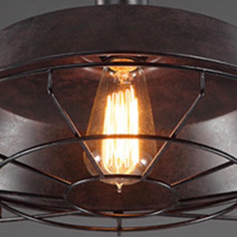 Estilo vintage luminária luz industrial retro ferro