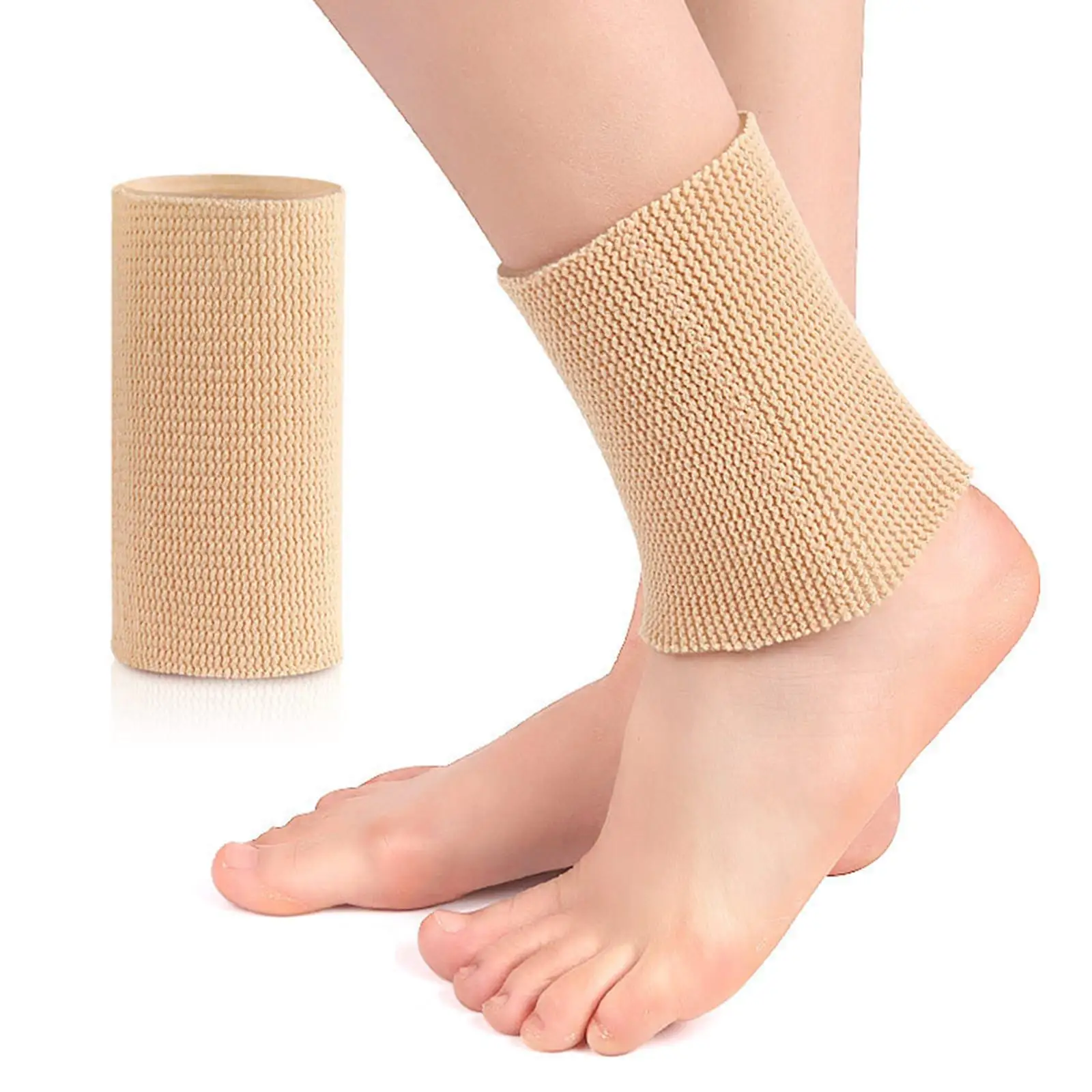 Durable Ankles Brace Sleeve Elastic Protective Tendon Sprain Pain Nylon Ankle