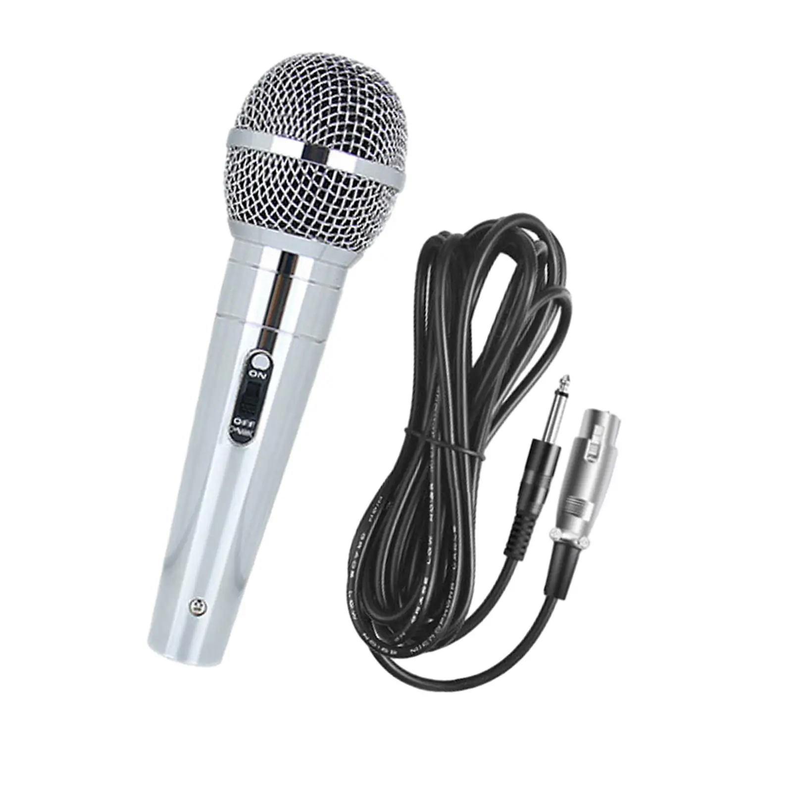 Karaoke Microphone with 3M Cable Noise Reduction Vocal Dynamic Mic Wired Handheld Mic for Stage Home Wedding Speaker Meeting