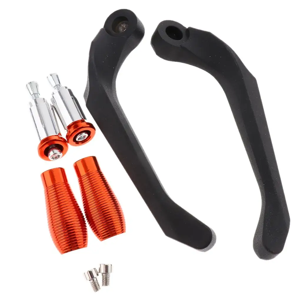 Handlebar Aluminum Motorcycle Brake Clutch Lever Hand Grip Protective Rubber For