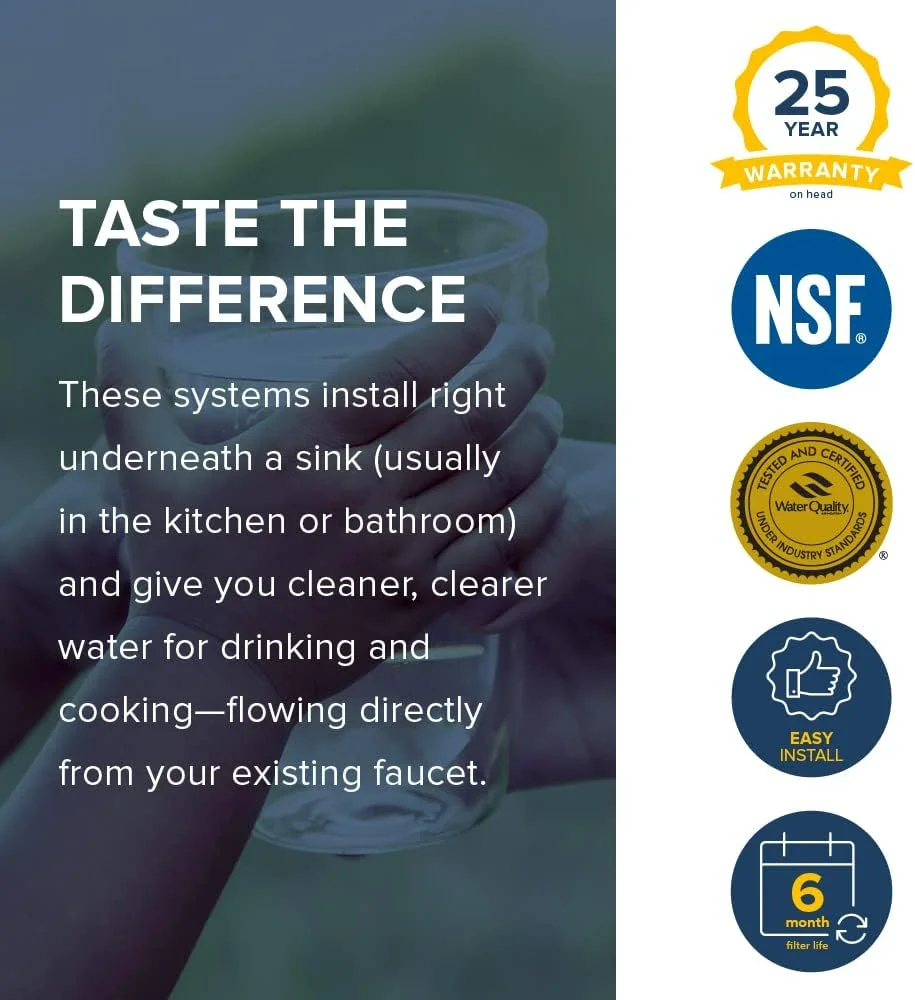 Description Picture 5 of itemFor Filtrete Advanced Under Sink Quick Change Water Filtration Filter 3US-PF01, For Use With 3US-PS01 System, 1 Count (Pack of 1