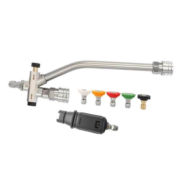 Pressure Washer Double Tip Attachment Pressure Washer Accessories for Irrigate Washing Cars Watering Flowers Cleaning Driveways