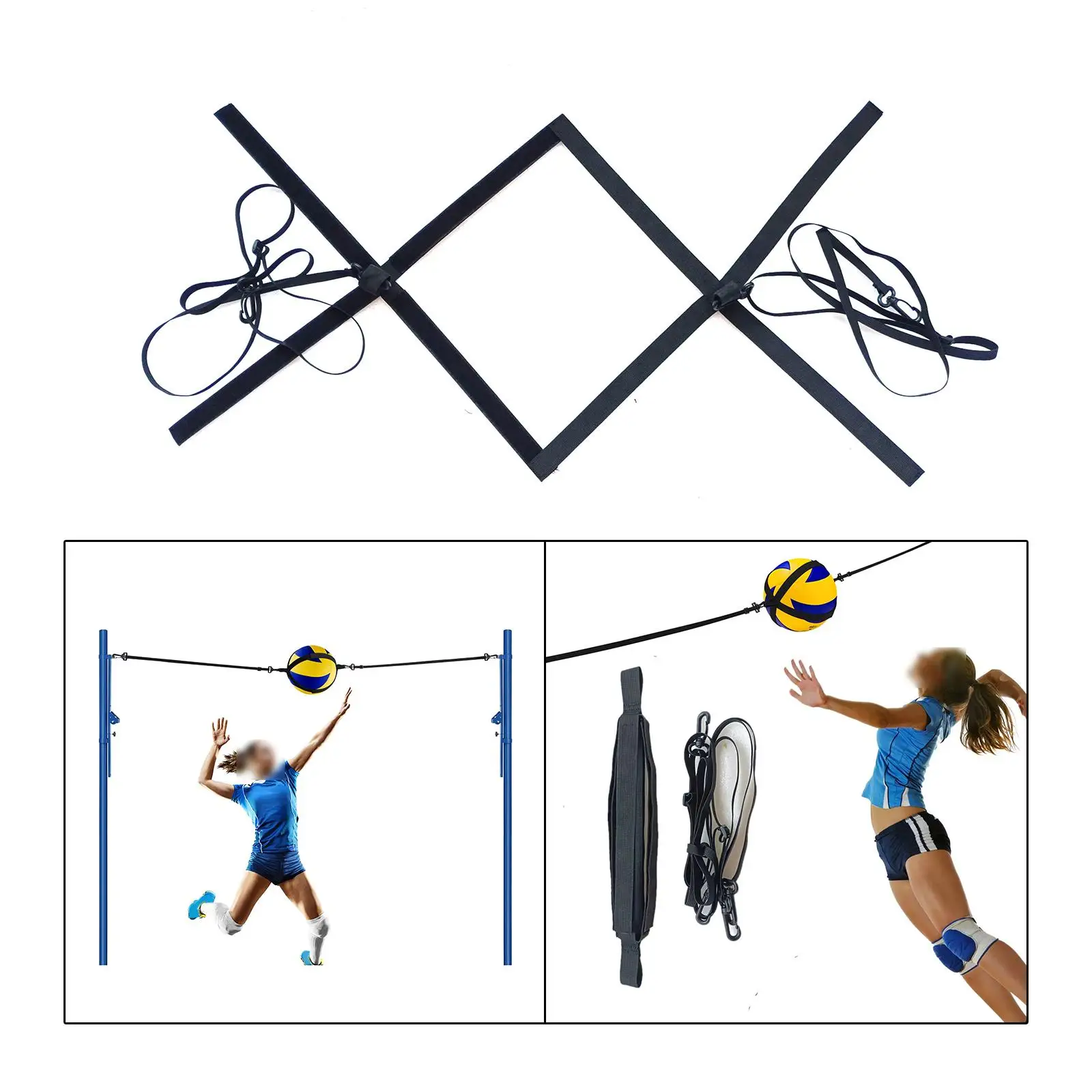 Volleyball Training Equipment Aid Solo Trainer Practice Resistance Belt for Jumping